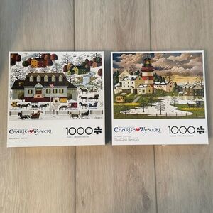 Buffalo Games Jigsaw Puzzles – Bundle of 2 Charles Wysocki